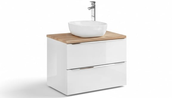 Badmöbel Set 60cm Waschbecken mit Unterschrank Waschtisch