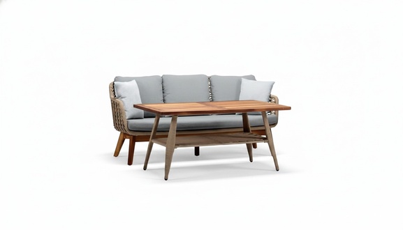 Balkonmöbel Außenmöbel Garten Möbel Terrassenmöbel Sofa Set Couch Rattanmöbel