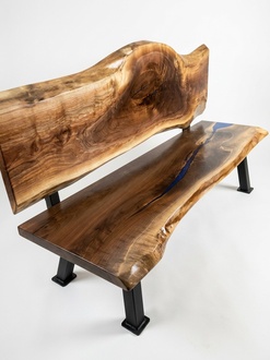 Bank 140*70 Designer Massiv Handmade Garden Bank Massivholz Bank