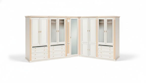 Begehbarer Moderner Kleiderschrank Designer Holz Eckschränke Holz Möbel