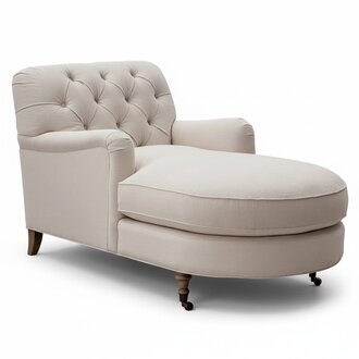 Beige Chaiselongue Chesterfield Möbel Liege Wohnzimmer Moderne Design