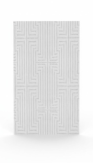 Beige Teppich Kurzflor Geometrisches Design Abstrakte Optik 3D Effekt Teppiche