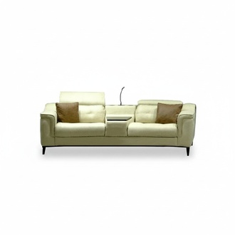 Beiger Zweisitzer Designer Sofa 2-Sitzer Wohnzimmer Luxuriöse Sitzmöbel