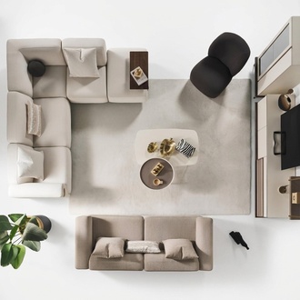 Beiges Ecksofa Luxus L-Form Couch Designer Sessel Luxuriöse Polstermöbel