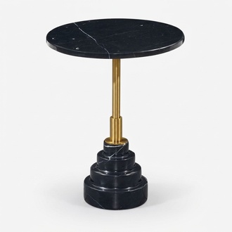 Beistell Tische Wohnzimmer Rund Modern Schwarz Couchtisch Luxus Marmor Tisch