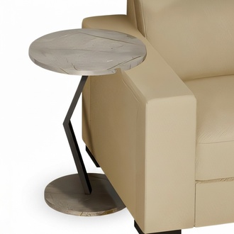 Beistelltisch aus Holz in Beige modern elegant