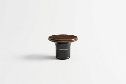 Beistelltisch aus Holz in Braun modern eleganter Wohnstil