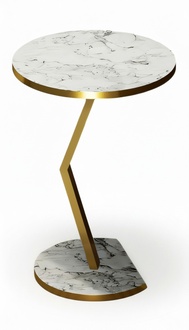 Beistelltisch aus Holz in Weiß modern elegant
