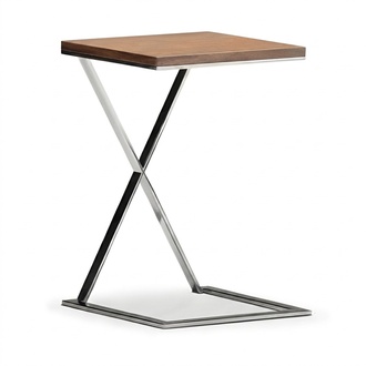 Beistelltisch aus Metall in Braun modern eleganter Wohnstil