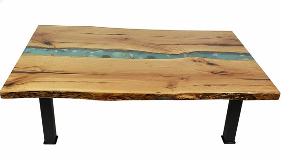 Beistelltisch Couchtisch Epoxy Möbel Designer Tisch Epoxidharz Tische 120x70cm