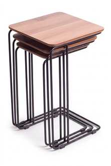 Beistelltisch Holz Beige Modern Elegant