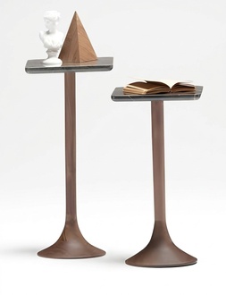 Beistelltisch-Set aus Holz in Braun modern eleganter Stil
