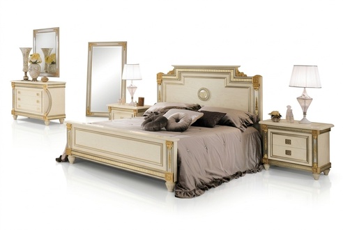 Bett 2x Nachttisch Design Schlafzimmer Klassischer 3tlg. Luxus Betten Set Möbel
