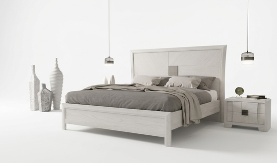 Bett 2x Nachttische 3tlg Schlafzimmer Set Design Modern Luxus Möbel