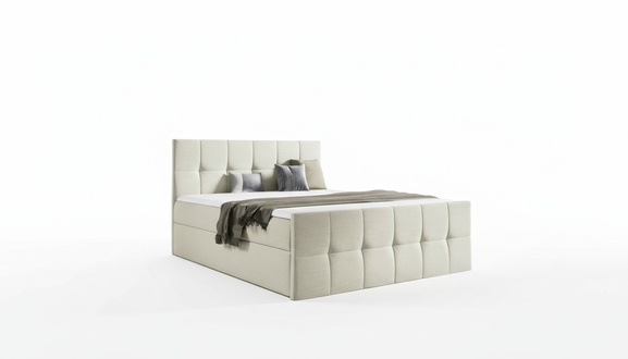 Bett Bettkasten Boxspringbett Schlafzimmer Polster Design Doppel Hotel Modern