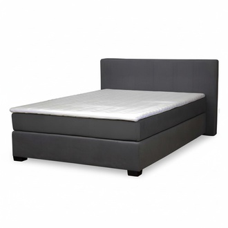 Bett Boxspring Design Betten Hotel Doppel Polster Leder Textil Stoff