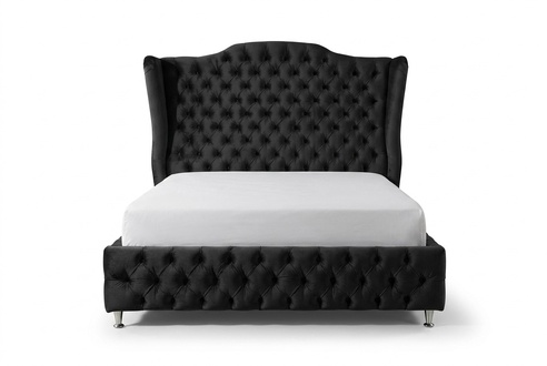 Bett Chesterfield Polsterbett Luxus Schlafzimmer Design Betten Textil Samt