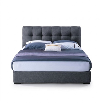 Bett Design Luxus Doppel Hotel Betten Ehe Schlaf Zimmer Blau Stil Weiß