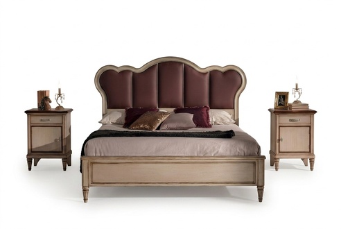 Bett Doppelbett Schlafzimmer Bettmöbel Vaccari cava Giovanni