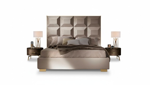 Bett Luxus Betten Bettrahmen Holz Schlafzimmer Doppel Ehe Italienische Möbel Neu