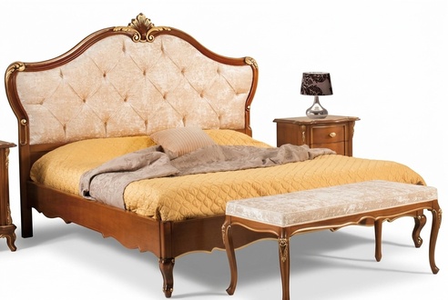 Bett Möbel Doppelbett Naturholz Schlafzimmer Möbel Design Betten Möbel Italien