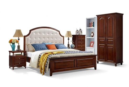 Bett Möbel Holz Design Betten Massiv Doppelbett Schlafzimmer klassisch