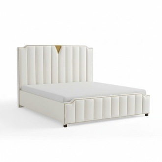 Bett Polster Design Luxus Doppel Hotel Ehe Schlaf Zimmer Leder 180x200