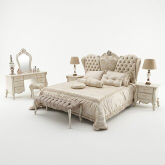 Bett Polster Design Luxus Doppel Hotel Betten Schlaf Zimmer Leder Chesterfield