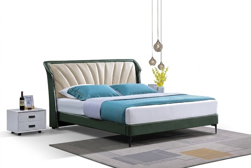 Bettgestell Stoff Möbel Luxus Moderne Betten Bett Textil Schlafzimmer Design Neu