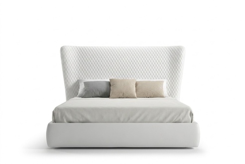 Bettrahmen Möbel Design Doppelbett Luxus Schlafzimmer Holz Kunstleder Bett Neu