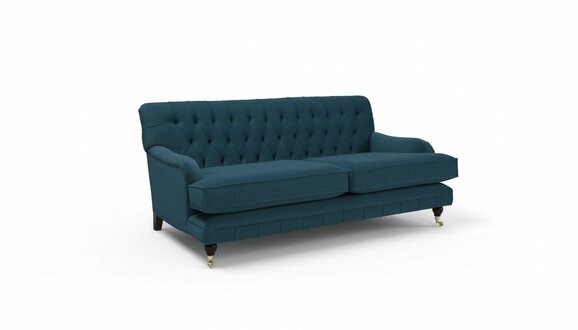 Blau Designer Sofa Couch Polster XXL 3 Sitzer Big Sofas Couchen