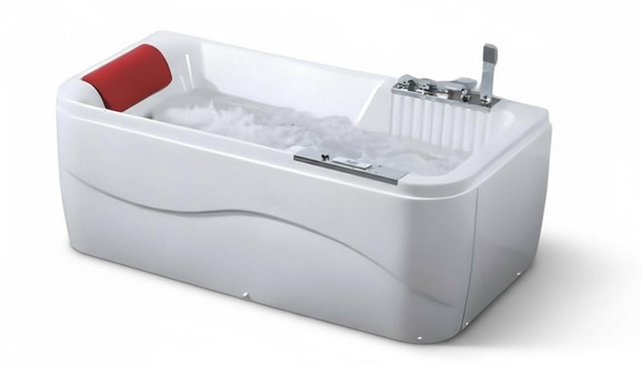 Blubberbad Whirlpool Hydromassagewanne Massagebad Luxuswanne 170x85 cm