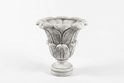 Blumenkorb Blumen Vase Gefäss Garten Figuren Terrasse Dekoration Statue