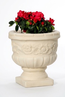 Blumenkorb Blumen Statue Vase Gefäss Garten Terrasse Figuren Dekoration