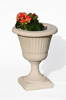 Blumenkorb Blumen Statue Vase Gefäss Garten Terrasse Dekoration Figuren