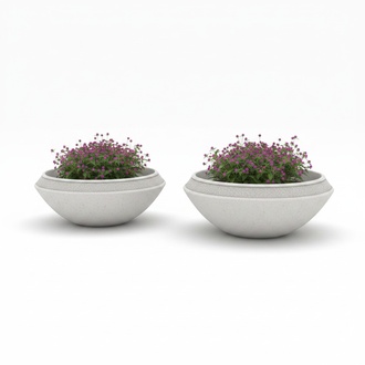 Blumenkübel Pflanz Kübel Dekoration Vasen Natur Figur Garten Blumentöpfe