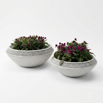 Blumenkübel Pflanz Kübel Dekoration Natur Vasen Figur Garten Blumentöpfe