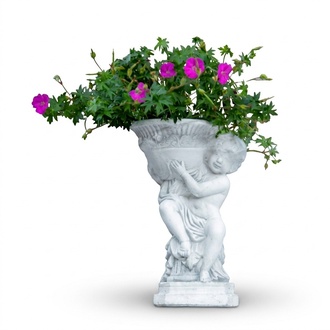 Natur Blumenkübel Pflanz Kübel Dekoration Figur Vasen Blumentöpfe Garten
