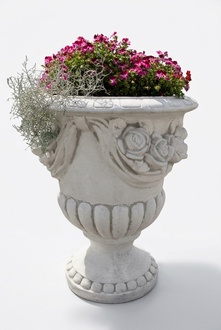 Blumenkübel Pflanz Kübel Dekoration Figur Garten Blumentöpfe Natur Vasen