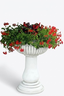 Blumenkübel Pflanz Kübel Dekoration Garten Vasen Natur Blumentöpfe Figur