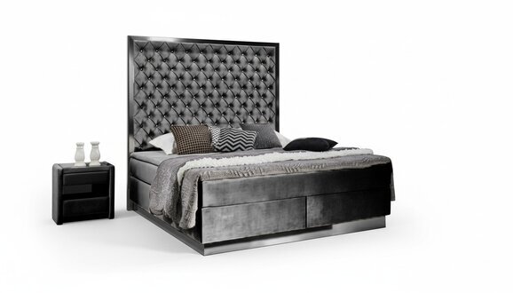 Boxspringbett Stoff Möbel Betten Bett Textil Schlafzimmer Design Chesterfield