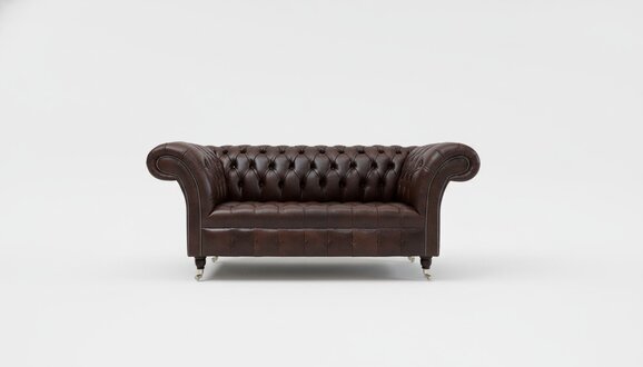 Braun Designer Sofa Couch Polster XXL 2 Sitzer Big Sofas Couchen