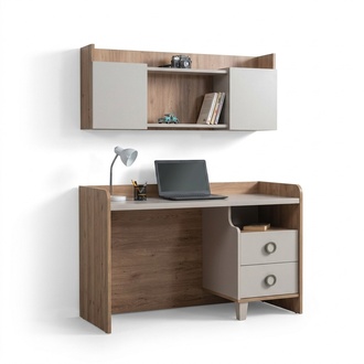 Braun Schreibtisch Designer Jugendzimmer Bücherregal Holz Luxus Möbel Hochwertig
