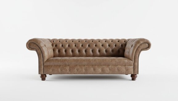 Braune Designer Sofa Couch Polster XXL 3 Sitzer Big Sofas Couchen