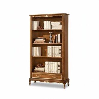 Bücherregal für das Wohnzimmer Klassische braune Möbel Holzregale