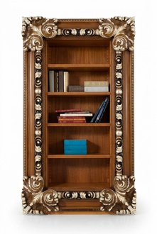 Bücherregal Schrank Wohnzimmer Bücherregal Büroschrank Holz Schränke Italien Neu