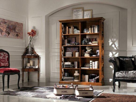 Bücherschrank Schrank Regal Echtholz Möbel Vitrine Büro Einrichtung Schränke
