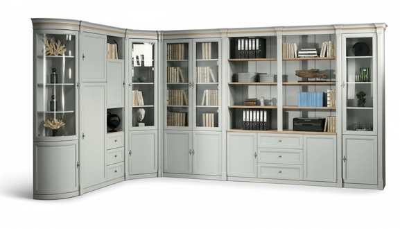 Büro Schrank Wand Eckschrank Holz Luxus Möbel - Angebot einholen - Andere Größe