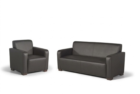 Büroeinrichtung Sofa 3 Sitzer Designer Arbeitszimmer Möbel Leder Modern
