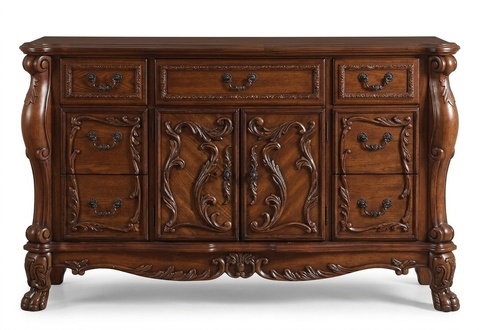 Buffet Anrichte Kommode Echte Handarbeit Holz Deko Barock Rokoko Anrichten